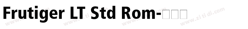 Frutiger LT Std Rom字体转换
